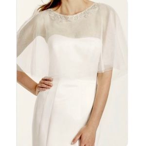 David’s Bridal Beaded Tulle Cape
